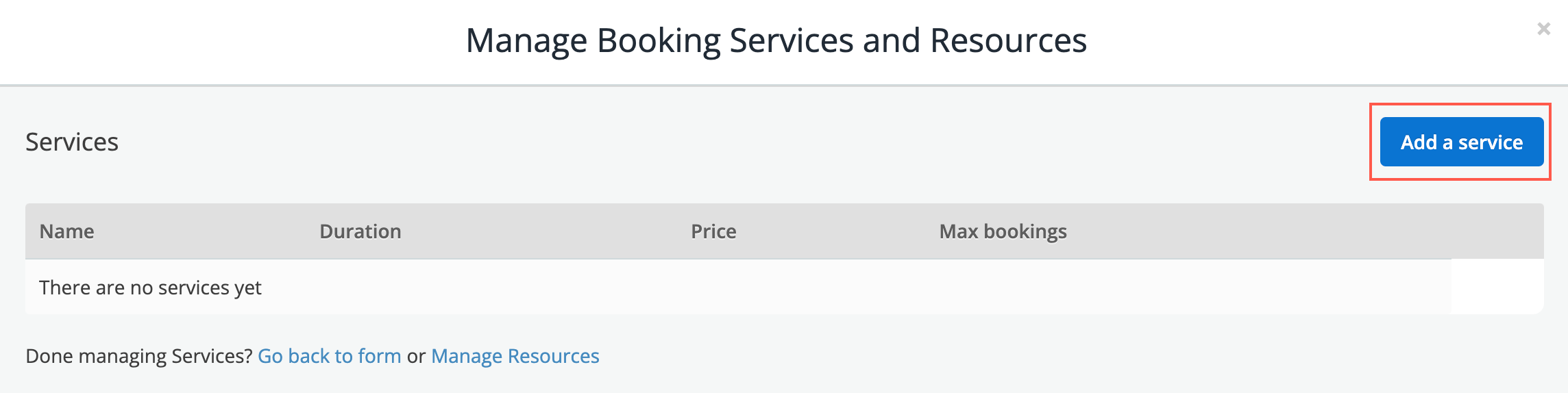 booking add a service