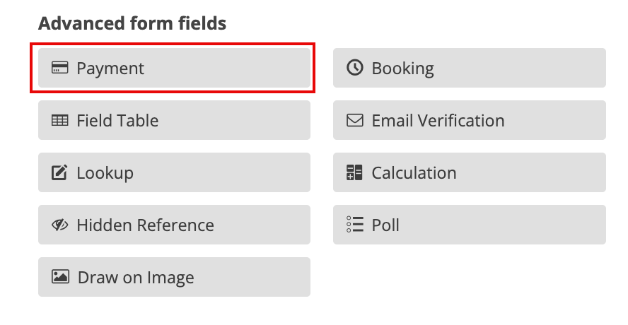 add payment field