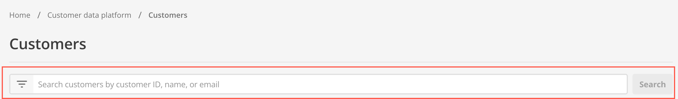 customers search