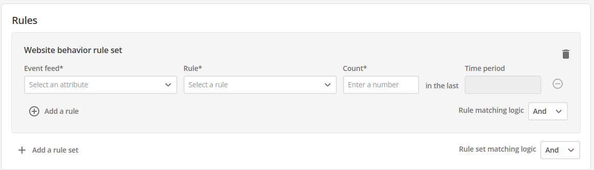 website behavior rules