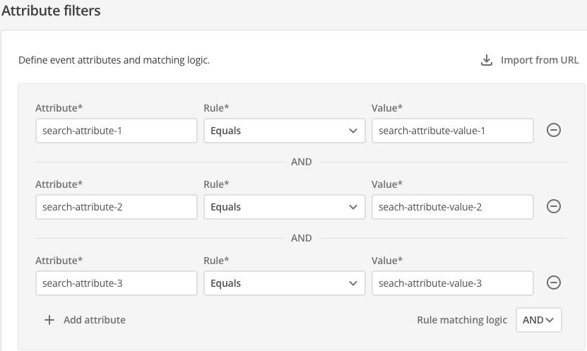 event feed squiz dxp search attributes filters added