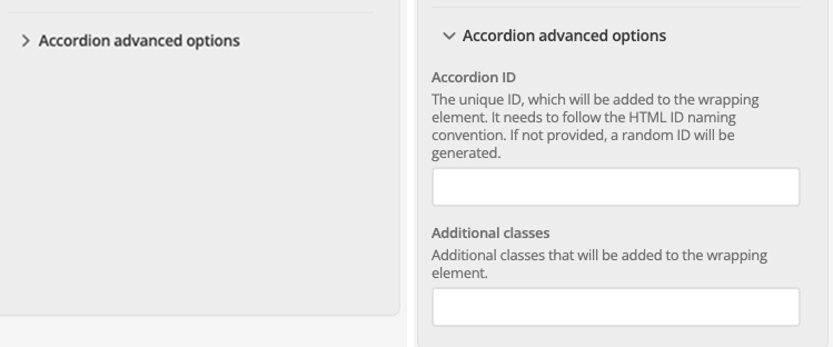 accordion advanced collapsed