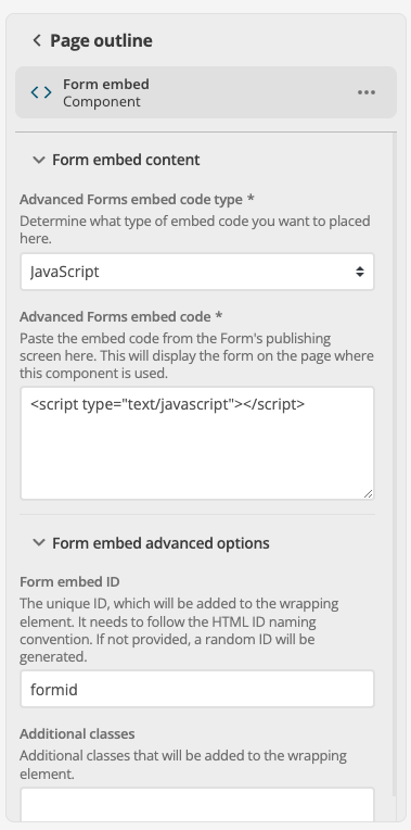 form embed iframe embed