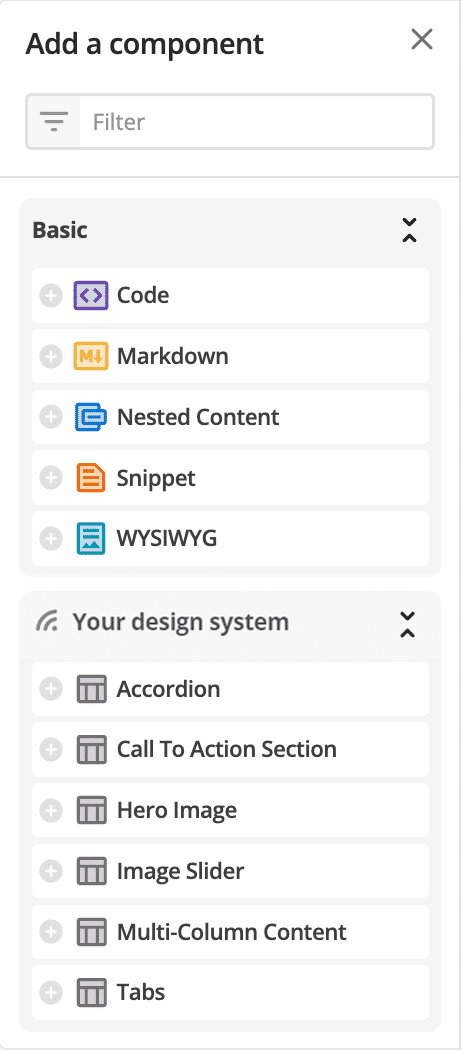 add a component sidebar