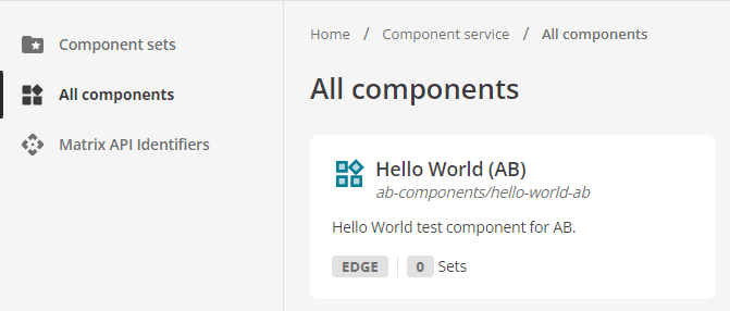 all components hello world ab