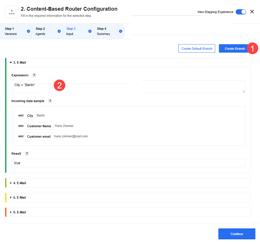Router configure input