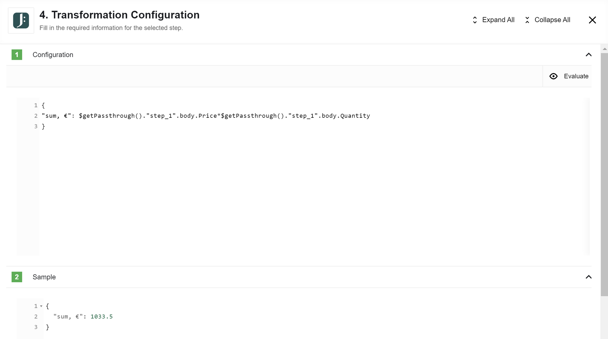 jsonata component