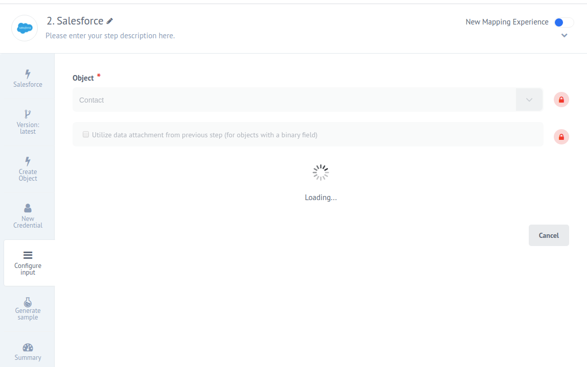 Example of dynamic metadata loading