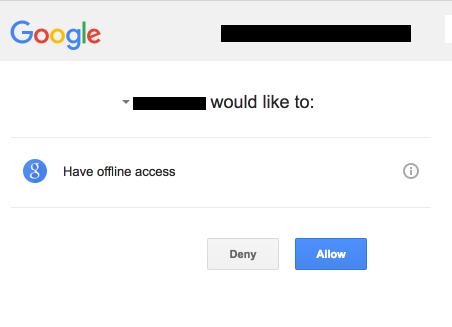 OAuth asks for permission