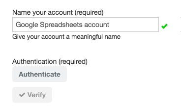 Start verify credentials