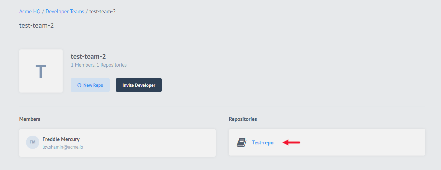Repository list