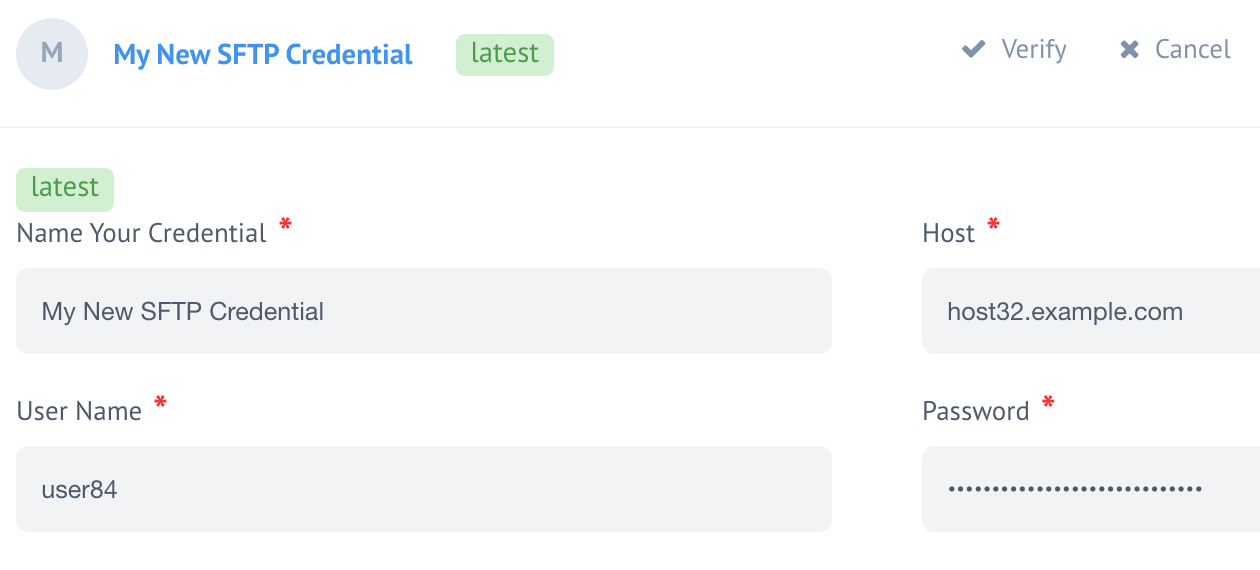 Password field