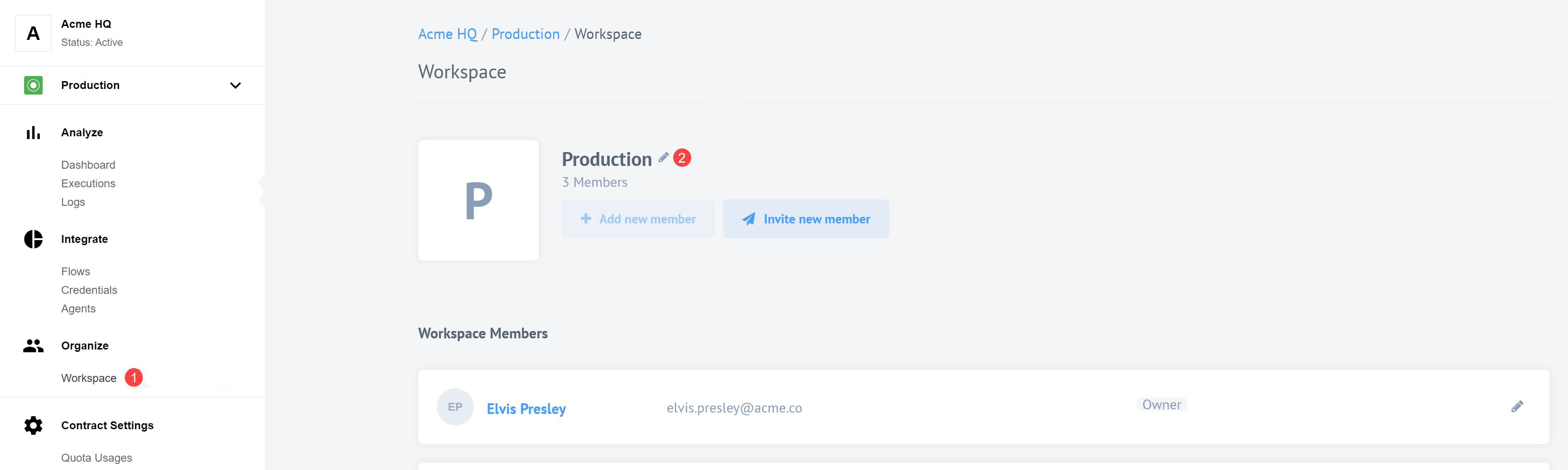 Rename a workspace