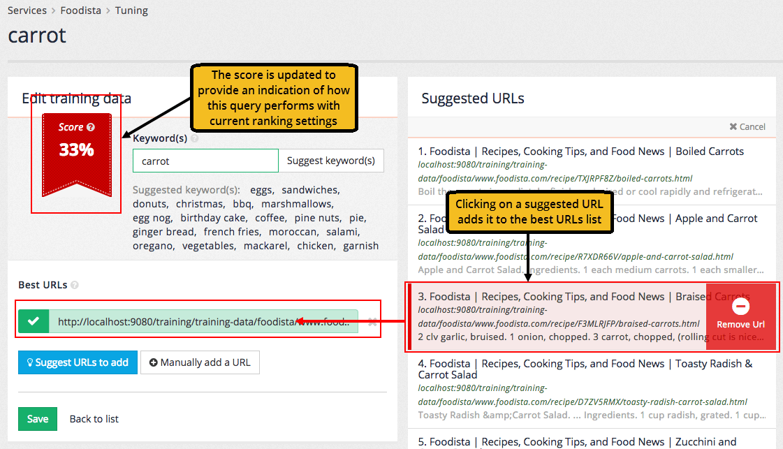 editing training data for tuning 05