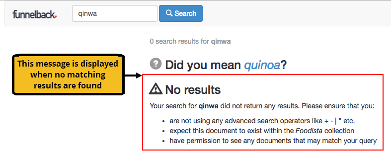 no results message 01