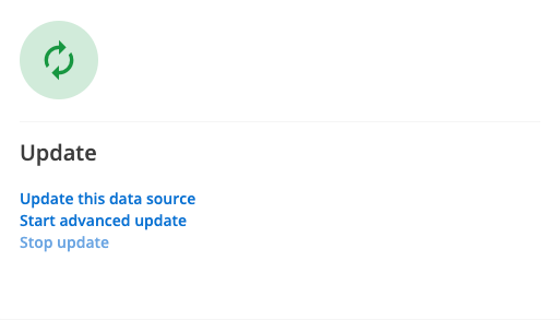 manage data source panel update