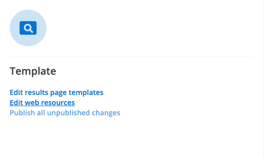 manage results page panel template