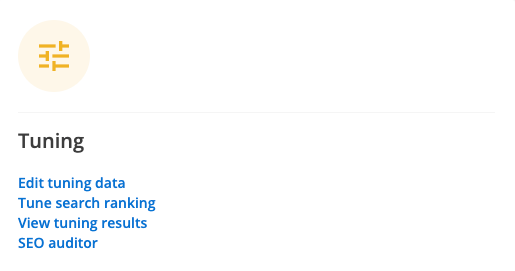 manage results page panel tuning