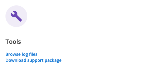 manage search package panel tools