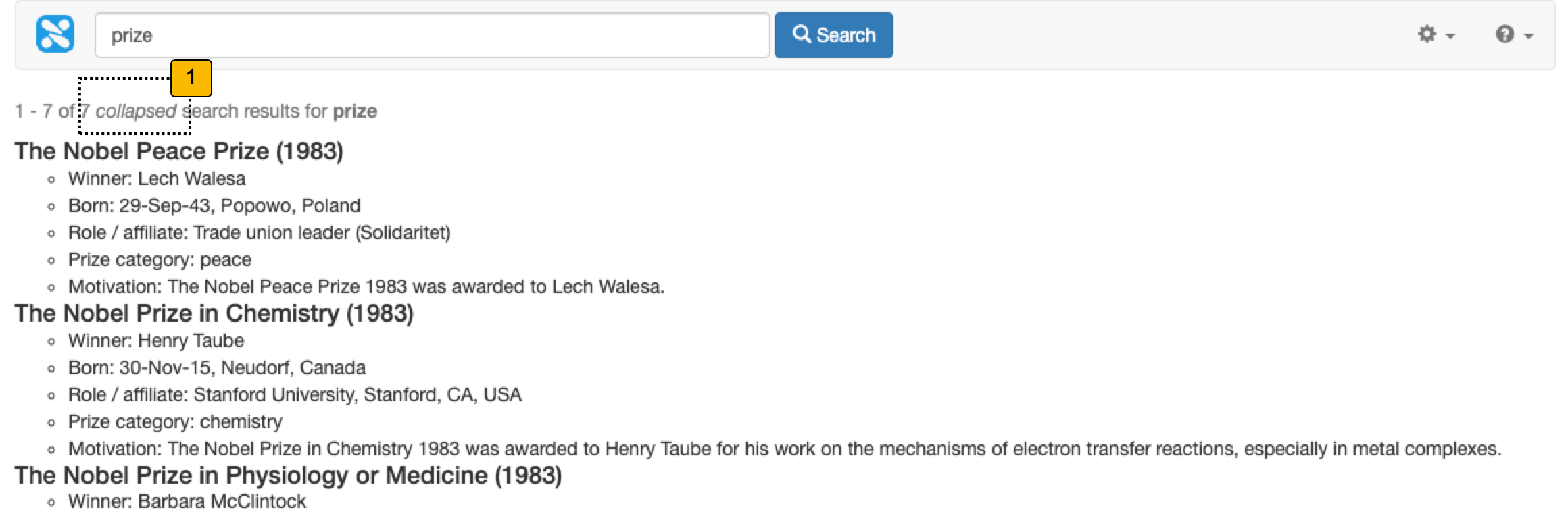 display result collapsing 01