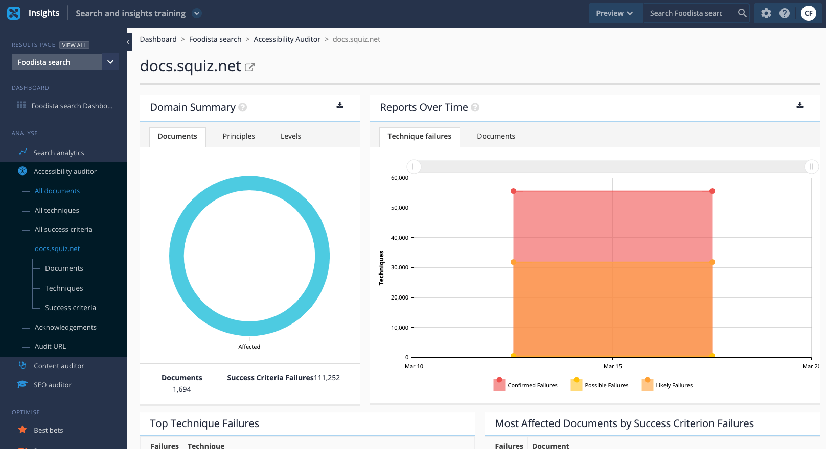 exercise view accessibility auditor reports 12