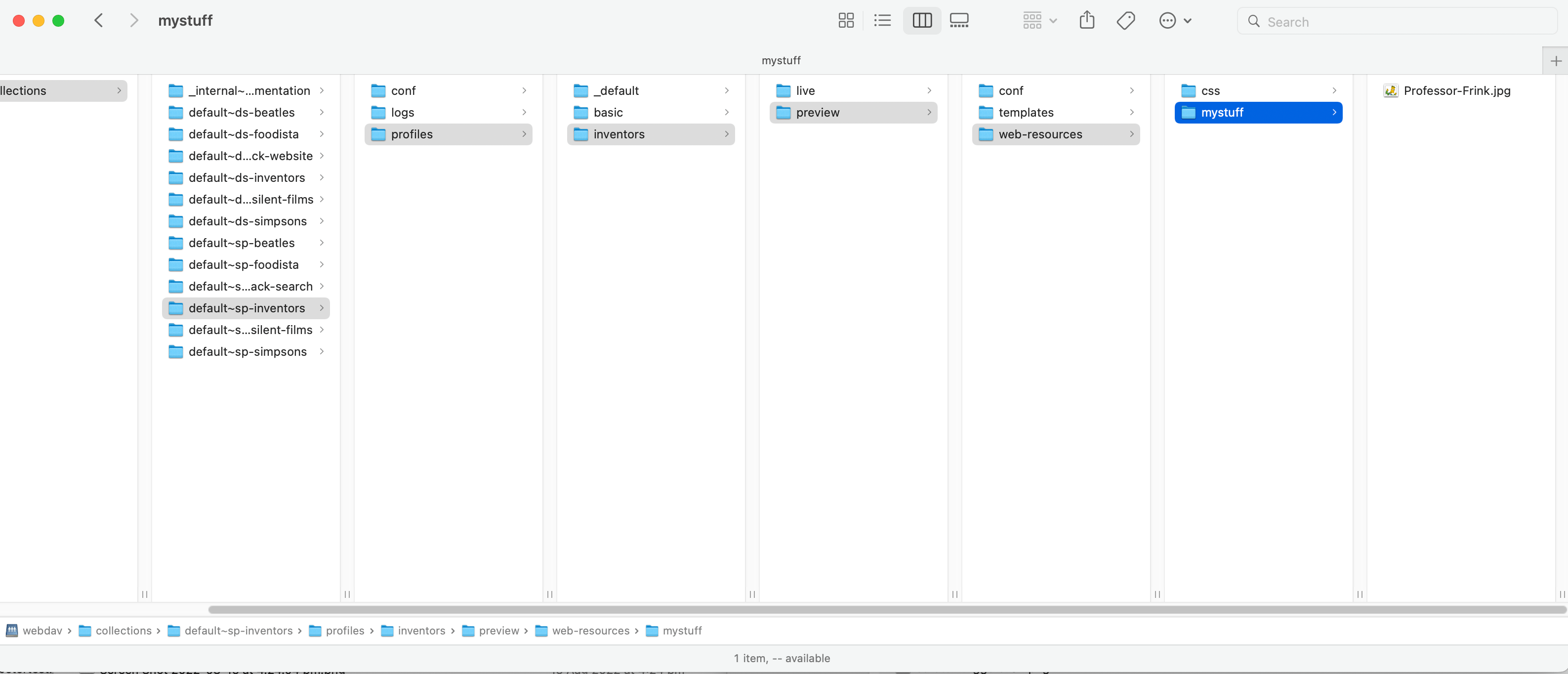 exercise add web resources using webdav 01