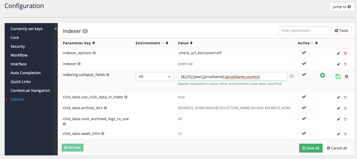 exercise configure result collapsing 01