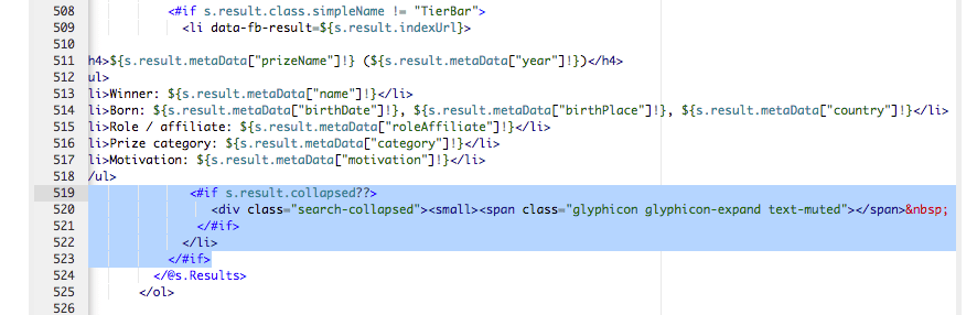exercise configure result collapsing 02