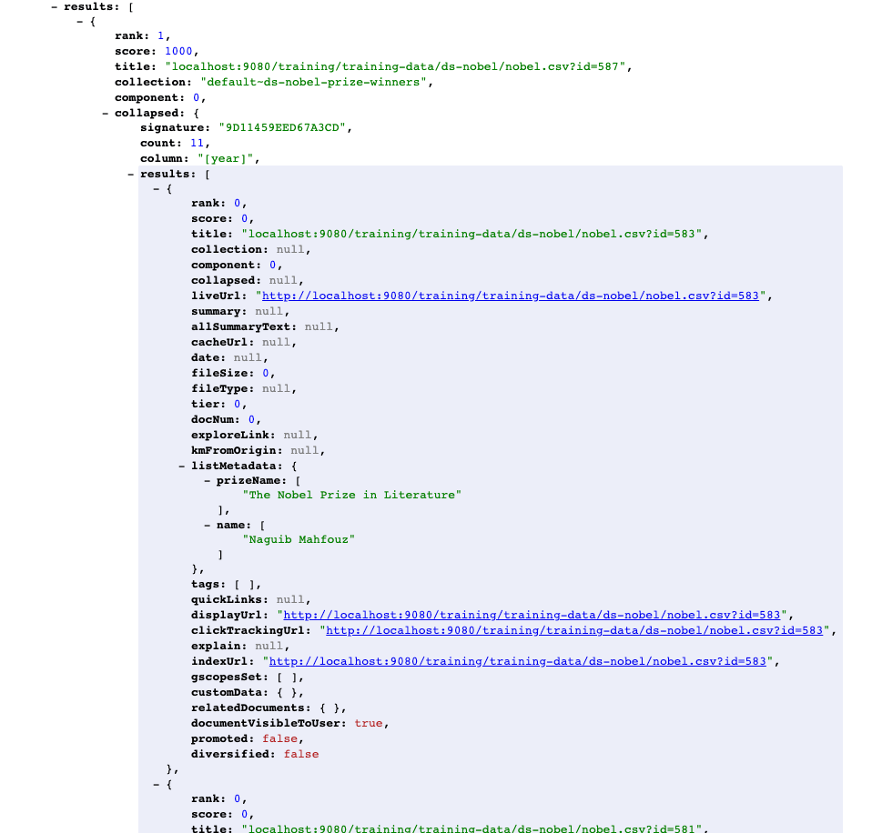 exercise configure result collapsing 06