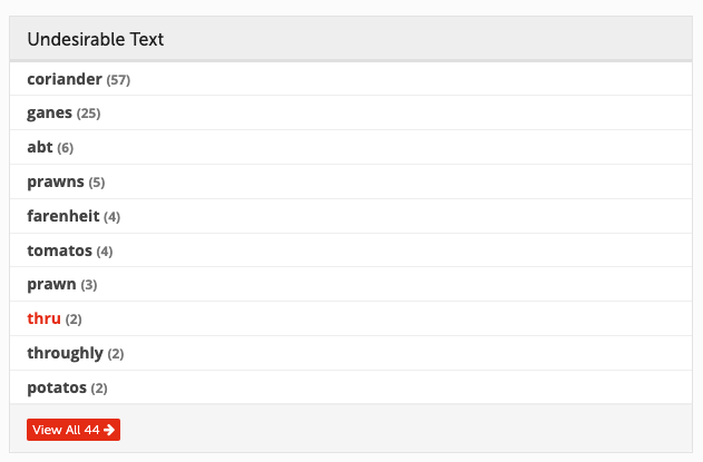 exercise configuring undesirable text 04