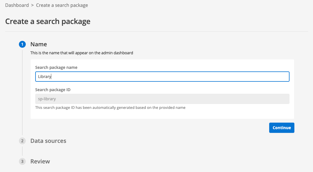 exercise create a search package 02