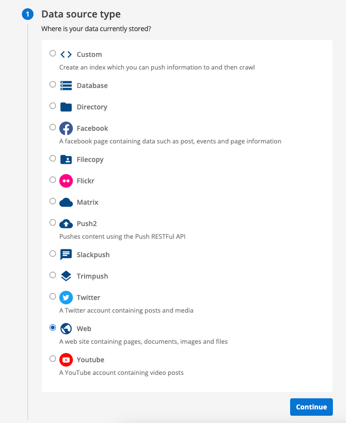 exercise create web data source 02