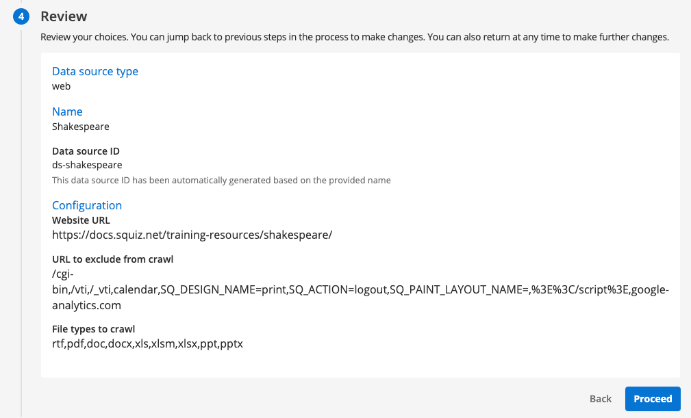 exercise create web data source 05
