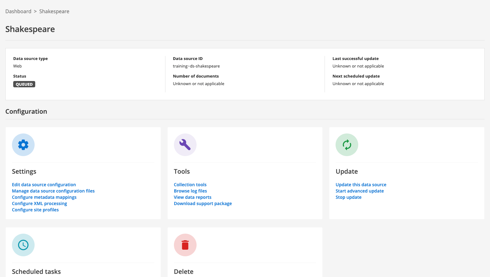 exercise create web data source 07