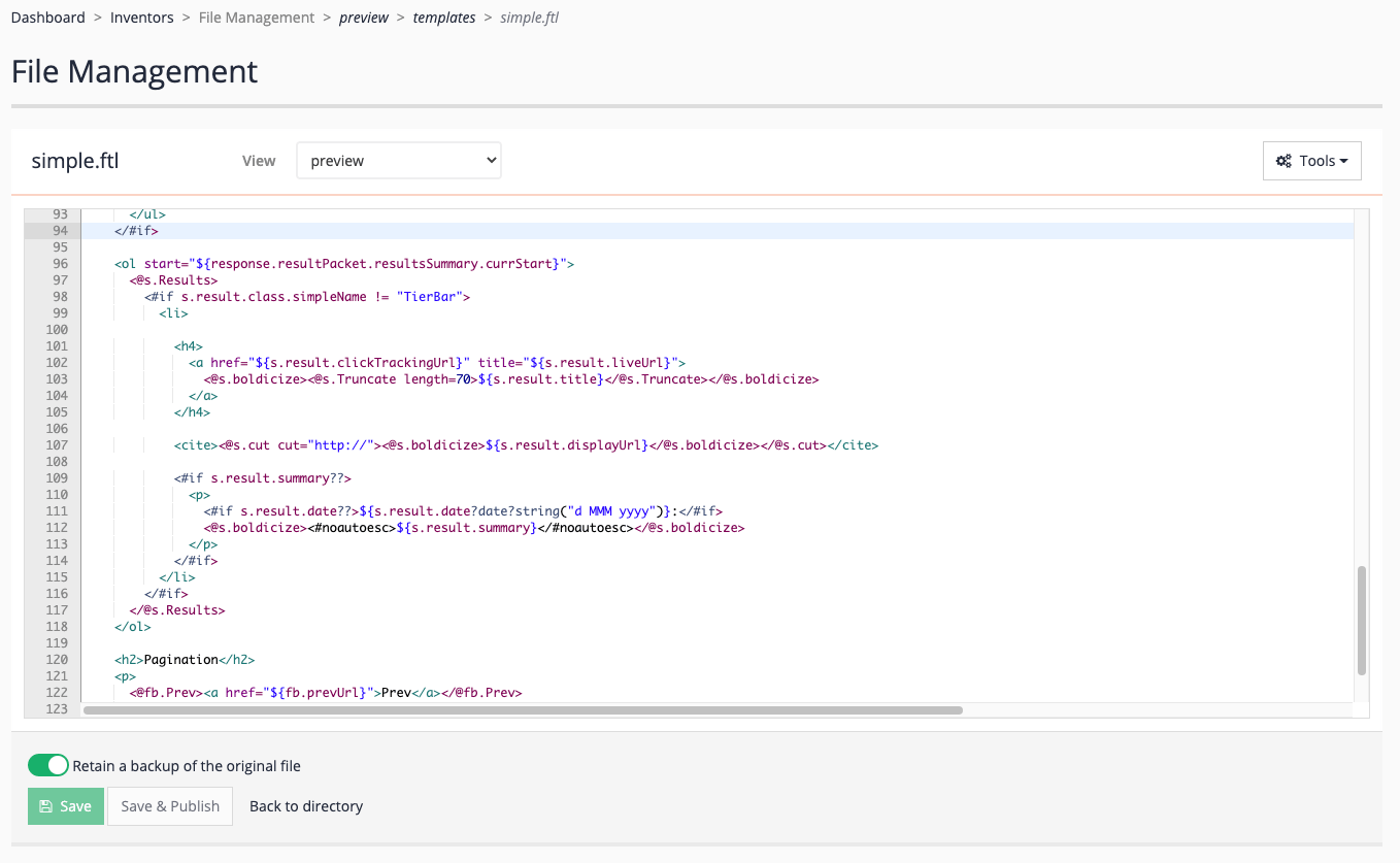 exercise customise the search results listing 01