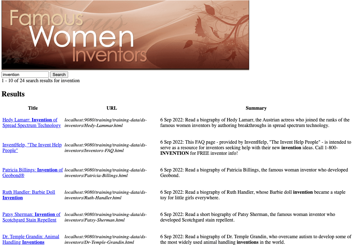exercise customise the search results listing 02
