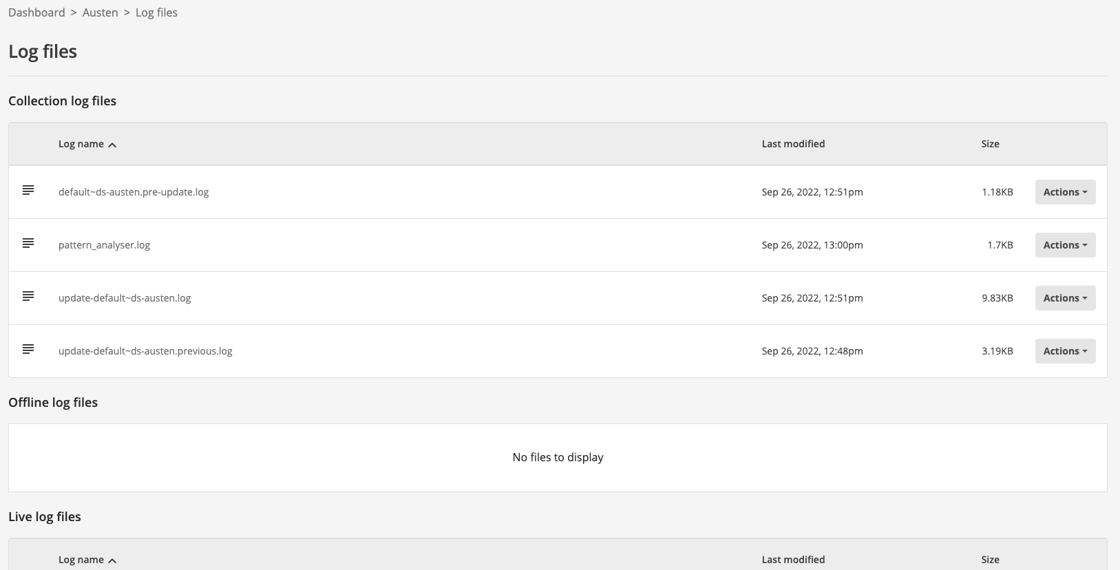 exercise examine update logs 02