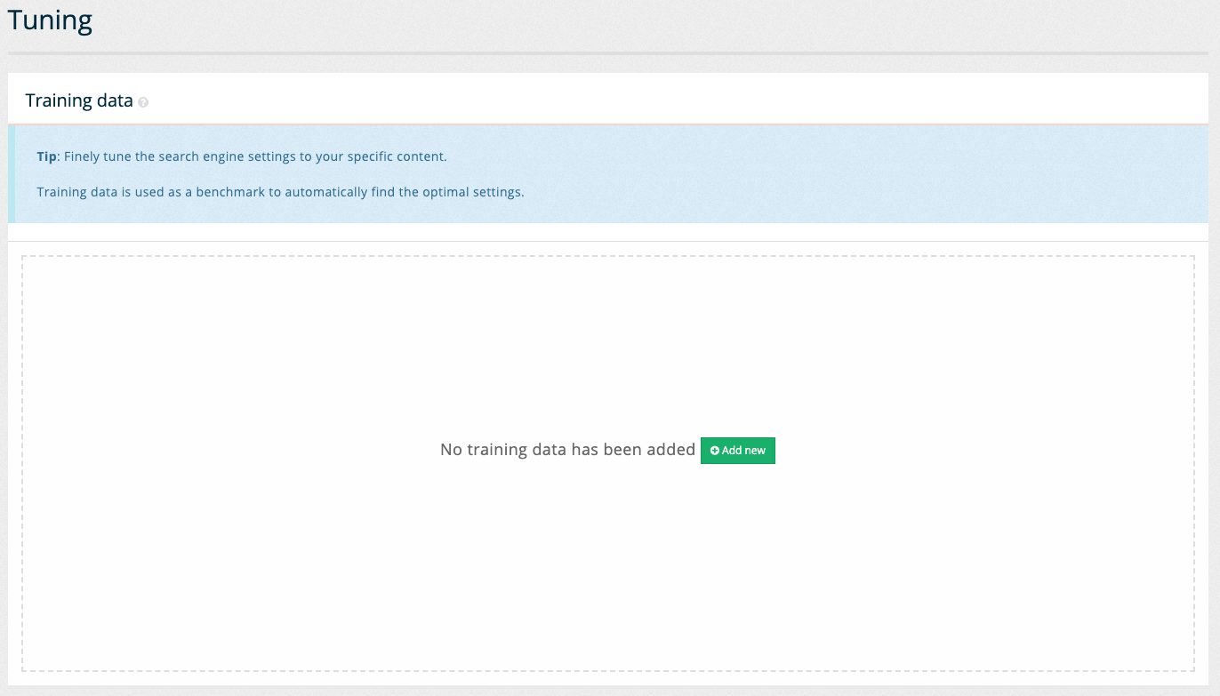 exercise tuning search results 01