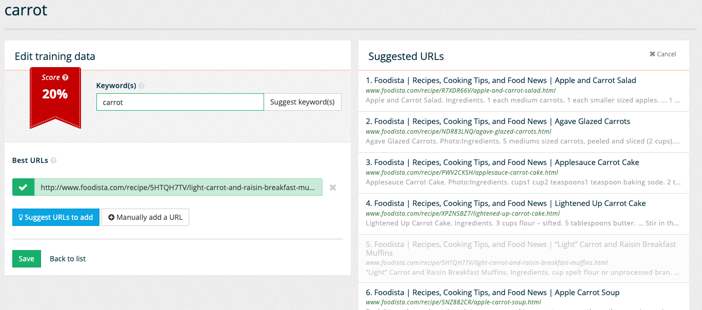 exercise tuning search results 04