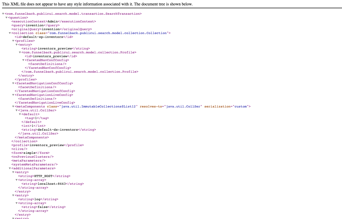 exercise viewing the data model for a search as xml or json 02
