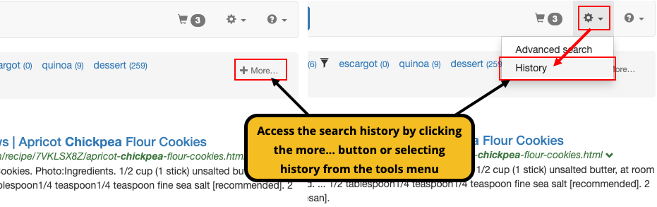 exercise search history 02
