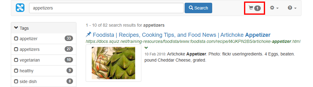 exercise search result shortlisting 02