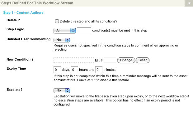 A step on the workflow stream