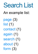 A search list