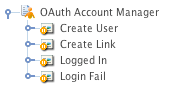 OAuth account manager dependant assets
