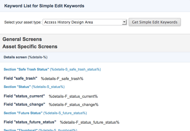 5 0 0 simple edit keyword list for standard page