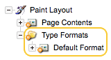 The type formats folder