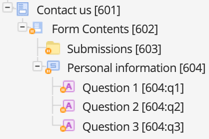 The text question assets