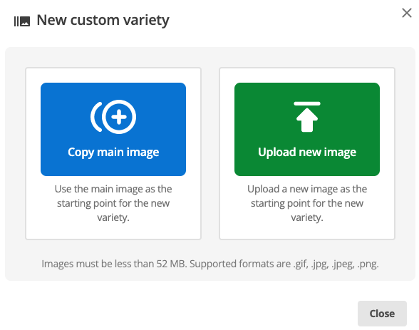 image asset new custom variety