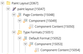 This image shows the Paint Layout folder expanded
